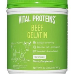 Proteína de Gelatina de Carne Vital Proteins - Colágeno Puro 100% (907g) - Sabor Neutro