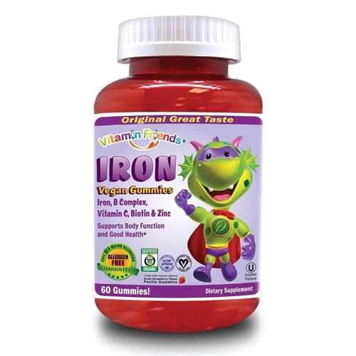 Vitamin Friends Iron Vegan Gomas de Morango - 60 Gomas (30 Doses)