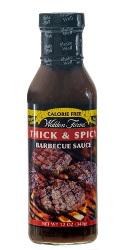 Molho Barbecue Walden Farms Thick & Spicy 340g - Zero Açúcar e Calorias