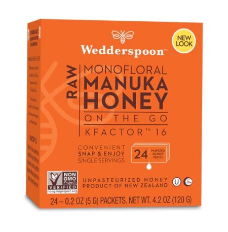 Wedderspoon Honey On The Go Raw Manuka KFactor 16 -- 24 Packs