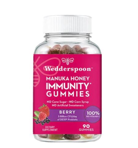 Wedderspoon Manuka Honey Immunity Gummies Berry -- 90 Gummies