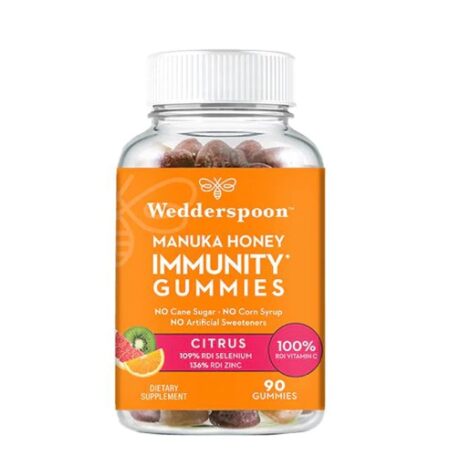 Wedderspoon Manuka Honey Immunity Gummies Citrus -- 90 Gummies