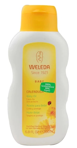 Óleo Corporal de Calêndula Weleda para Bebê - 200ml - Pele Macia e Protegida