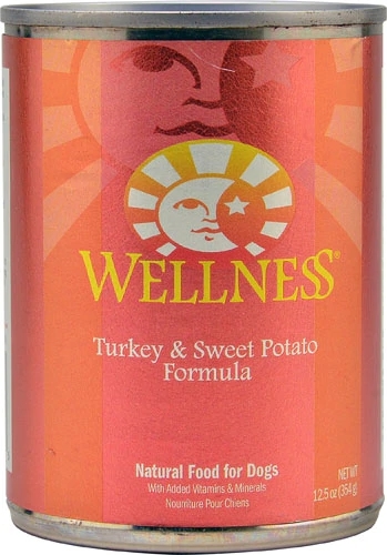 Ração Úmida Wellness para Cães - Peru e Batata Doce 354g (12.5 oz)