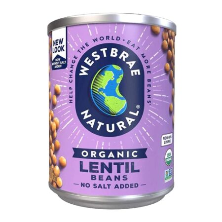 Westbrae Natural Organic Lentil Beans -- 15 oz