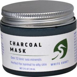 Máscara Facial de Carvão Ativado White Egret - 59ml: Pele Radiante e Purificada