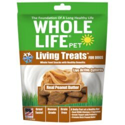Whole Life Pet Living Treats™ para Cães - Manteiga de Amendoim Real - 85g