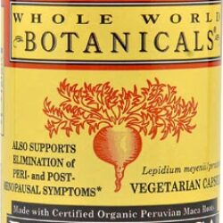 Royal Maca Whole World Botanicals para Menopausa - 60 Cápsulas Vegetarianas | Alívio Natural e Bem-Estar