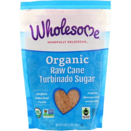 Wholesome Organic Raw Cane Turbinado Sugar -- 1.5 lbs