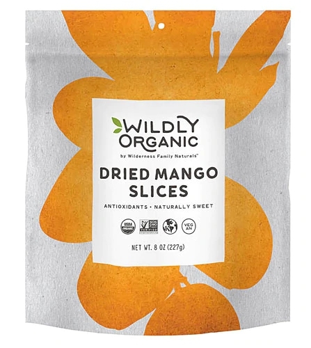 Manga Desidratada Wildly Organic - Fatias Naturais 227g | Sabor Tropical Pura Energia