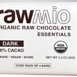 Chocolate Cru Orgânico Rawmio Essentials Dark Windy City Organics - 3 Barras (120g)
