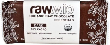 Windy City Organics Rawmio Organic Raw Chocolate Essentials Dark -- 3 Bars