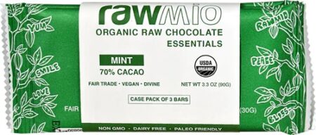 Windy City Organics Rawmio Organic Raw Chocolate Essentials Mint -- 3 Bars