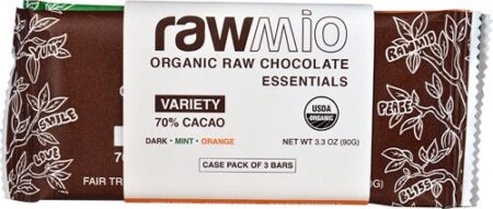 Windy City Organics Rawmio Organic Raw Chocolate Essentials Variety -- 3 Bars