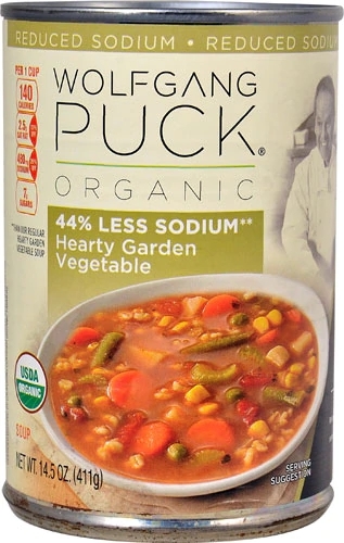 Sopa Orgânica de Legumes do Campo com Sódio Reduzido Wolfgang Puck - 408g
