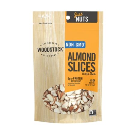 Woodstock Natural Almonds Sliced Thick -- 7.5 oz