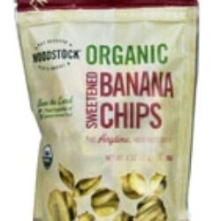 Chips de Banana Orgânica Woodstock Adoçados - 170g - Sabor e Bem-Estar