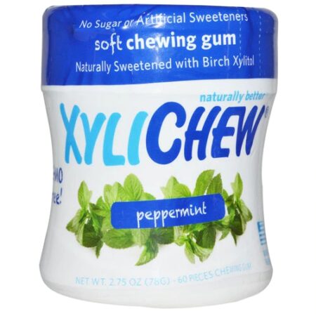 XyliChew Soft Chewing Gum Peppermint -- 60 Pieces