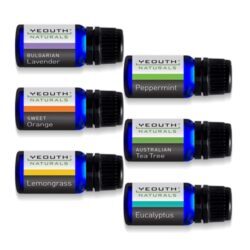 Kit Essencial de Óleos Aromaterapia Yeouth - 6 Frascos de 10ml Cada (Total 60ml)
