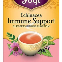 Chá Yogi Echinacea Immune Support Sem Cafeína – 16 Sachês Orgânicos para Imunidade