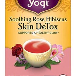 Chá Yogi Skin DeTox Rosa Hibisco 16 Sachês - Desintoxicação e Bem-Estar