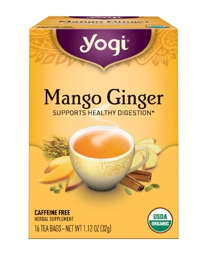 Chá Yogi 16 Sachês Mango Ginger - Sabor Tropical e Bem-Estar Natural