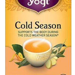 Chá Orgânico Yogi para Temporada de Frio - Laranja Sem Cafeína - 16 Sachês (Aprox. 30g)