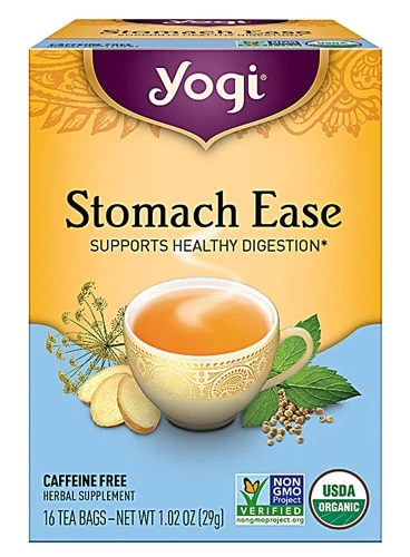 Chá Orgânico Yogi Stomach Ease Descafeinado - 16 Saquinhos (Aprox. 28g)
