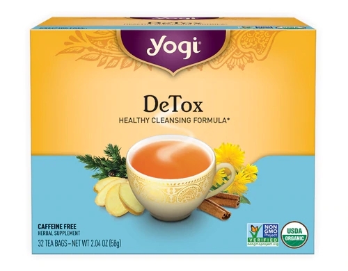 Chá Yogi Detox Sem Cafeína - 32 Saquinhos (Aprox. 45g)