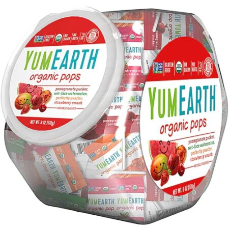 Yum Earth Organic Lollipops Small Bin Assorted -- 27 Pops