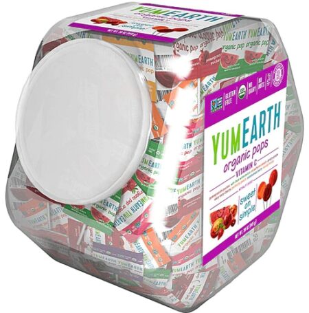 Yum Earth Organic Vitamin C Lolli-Pops Counter Bin Assorted -- 150 Pops