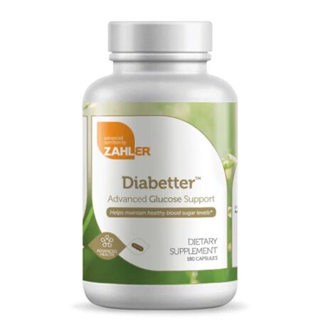 Zahler Diabetter™ Advanced Glucose Support -- 180 Capsules