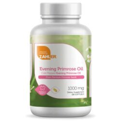 Óleo de Prímula Zahler 1000mg - 180 Cápsulas Gelatinosas para Bem-Estar