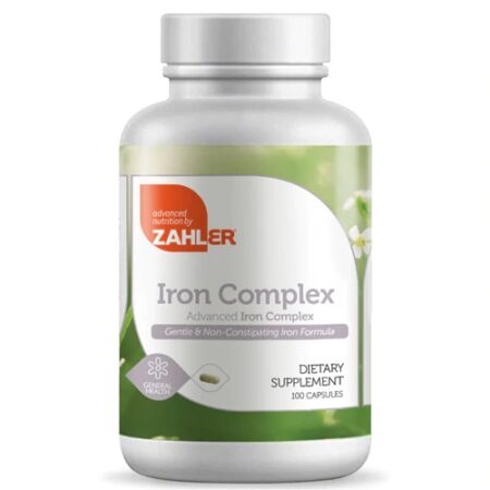 Zahler Iron Complex Non-Constipating Formula -- 100 Capsules