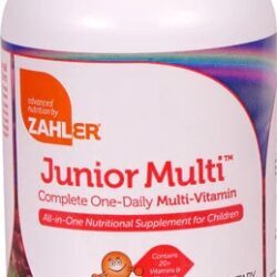 Zahler Junior Multi™ Cereja Natural - 180 Comprimidos Mastigáveis Sabor Cereja