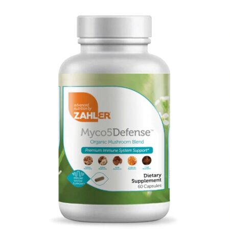 Zahler Myco5Defense™ Organic Mushroom Blend -- 60 Capsules