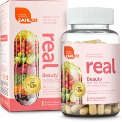 Zahler Real™ Beauty Multivitamins - 90 Cápsulas Vegetarianas para Pele, Cabelos e Unhas