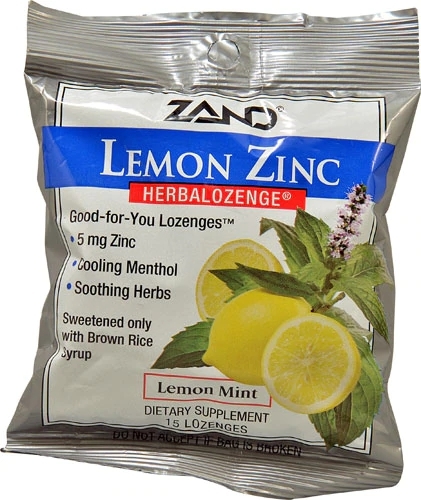 Zand HerbaLozenge® Zinco Limão - 15 Pastilhas para Bem-Estar e Imunidade