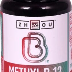 Zhou Methyl B-12 Natural Cherry - 60 Micro L Lozenges: Potência e Sabor para Sua Energia