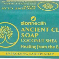 Sabonete Natural Zion Health Ancient Clay Coco e Karité 170g - Limpeza Profunda e Nutrição