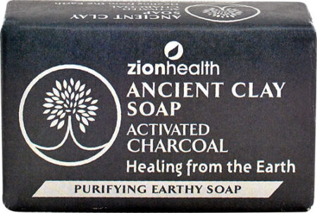 Zion Health Ancient Clay Soap Activated Charcoal -- 6 oz