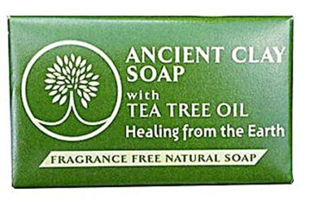 Zion Health Ancient Clay Soap with Tea Tree Oil Fragrance Free -- 6 oz