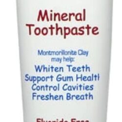 Zion Health ClayBrite Pasta de Dente Mineral Sensível Sem Sabor - 113g