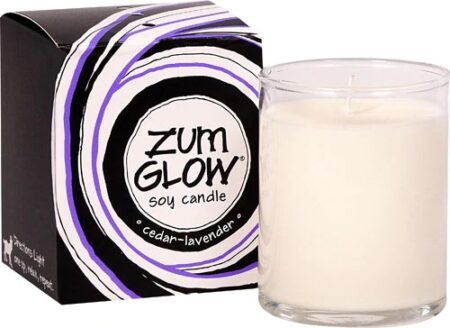 Zum Glow® Votive Aromatherapy Soy Candle Cedar-Lavender -- 2.5 oz