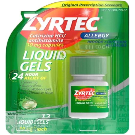 Zyrtec Allergy Liquid Gels -- 10 mg - 12 Liquid Gel Capsules