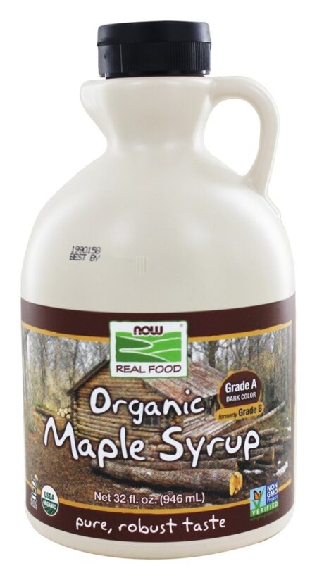 Saudável Alimentos Bordo Xarope Grau Um Certificado Orgânico Pure - 32 fl. oz. NOW Foods