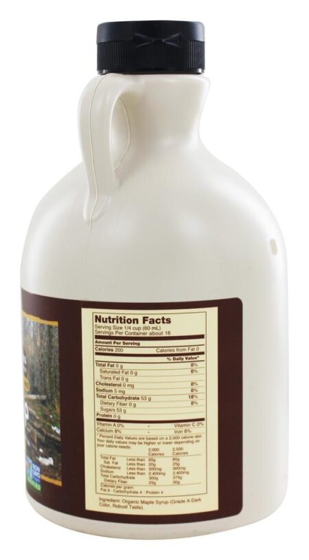 Saudável Alimentos Bordo Xarope Grau Um Certificado Orgânico Pure - 32 fl. oz. NOW Foods - Image 2