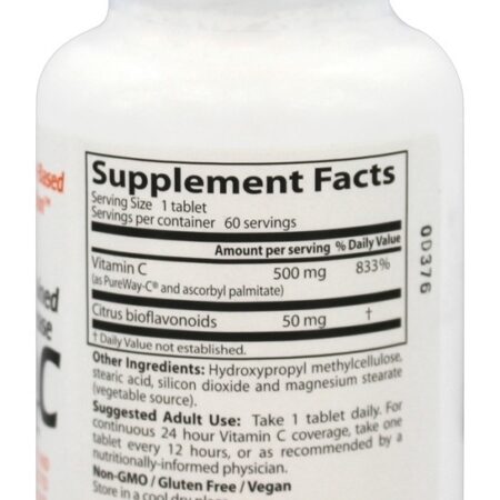 Vitamina C de Liberação Contínua Com PureWay-C 500 mg. - 60 Tablets Doctor's Best - Imagem 2