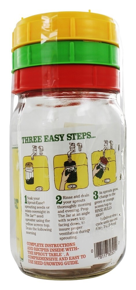 O Sprouter da semente do frasco - 1 qt. Sprout-Ease - Imagem 2