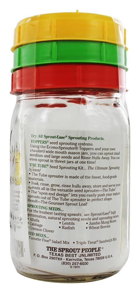O Sprouter da semente do frasco - 1 qt. Sprout-Ease - Imagem 3
